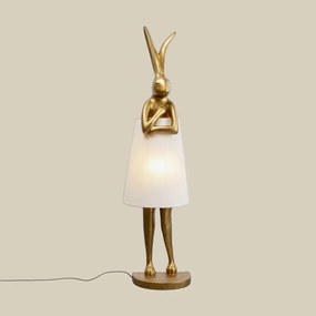 Vloerlamp Goud Konijn
