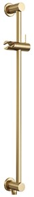 Brauer Gold Carving complete inbouw regendouche set 45 met 20cm douchekop, gebogen muurarm, 3 standen handdouche en glijstang geborsteld messing PVD