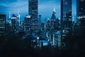 Foto New York City, blue hour in Manhattan, Francesco Riccardo Iacomino