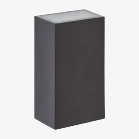 Led Buitenwandlamp In Aluminium Met 2 Lichtpunten Cuvior Zwart - Sklum