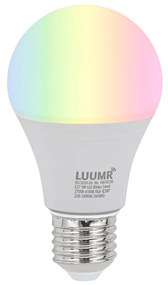 E27 dimbare LED lamp RGBW A60 opaal 9W 806 lm 2700-6500K
