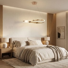 PLAFOND HANGENDE LAMP SWE068-CP 80cm GOLD