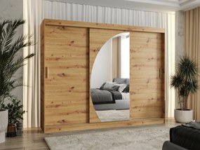 Kledingkast Hartford 508, Artisan eiken, 200x250x62cm, 213 kg, Kledingkast deuren: Schuivend