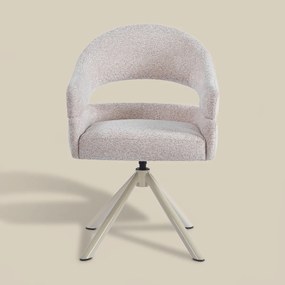 Eetkamerstoel Met Open Rug Beige Beige