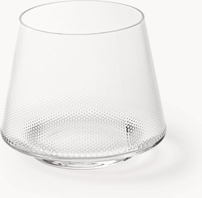 Mondgeblazen tumblers Oli met reliëfpatroon, 4-delig