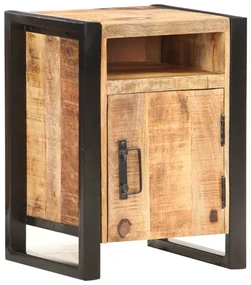vidaXL Nachtkastje 40x35x55 cm massief mangohout