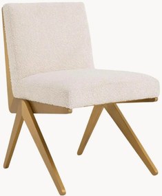 Bouclé eetkamerstoel Fico