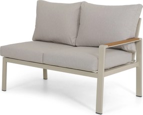 Hoek loungeset  Aluminium Taupe  Domani Furniture Leaf