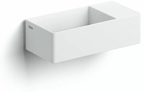 Clou New Flush 3 fontein solid surface 35cm rechts wit mat