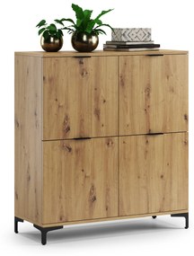 Kast LANA 02 Eiken Artisan - STAANDE 4-DEURS KAST