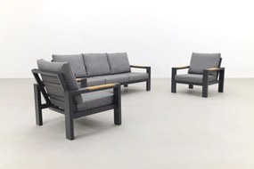 Hammelton stoel-bank loungeset - 3-delig