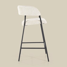 Barkruk Beige Boucle Stof