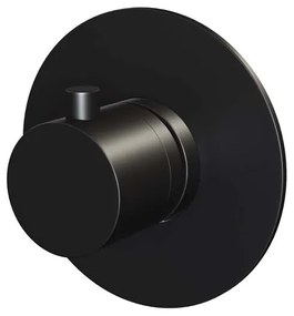 Brauer Black Edition inbouw badkraan met uitloop en staafhanddouche zwart mat