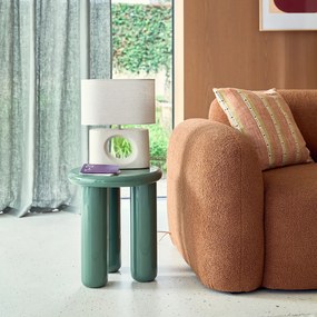 Tafellamp van keramiek en linnen, GANI