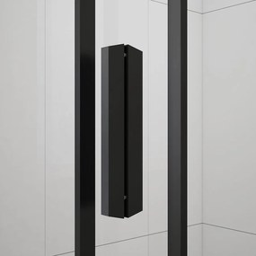Polysan Easy Black rechthoekige douchecabine 90x80cm zwart mat