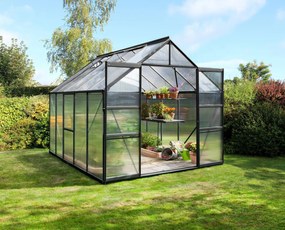 Vitavia Meridian 2 serre - 8,3m² - met 6 mm polycarbonaat - Zwart
