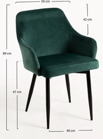 Pack 4 Sillas Puan Terciopelo