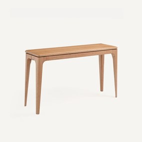 Uitschuifbare consoletafel, massief eiken en eikenfineer, SANARA