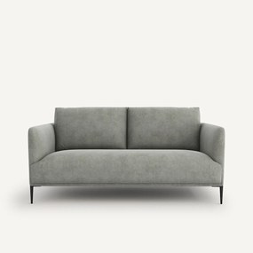 Compacte zitbank in stonewashed fluweel, Oscar, design E. Gallina