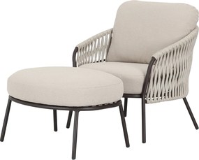 Sarenza lounge balkonset 2 delig zand rope terre frame