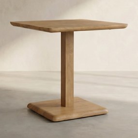 Bijzettafel Vierkant Eiken - 70 X 70cm.