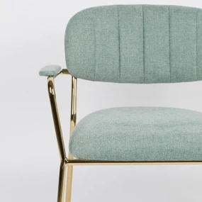 White Label Living Lounge Stoel Jolien Groen
