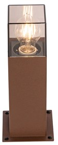 Industriële staande buitenlamp roestbruin 30 cm IP44 - Denmark