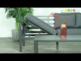 Garden Impressions Denver loungeset 4-delig - zwart