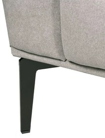 3 zitsbank - Tulp - stof Sorro lichtgrijs 90