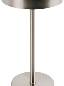 LED Moderne tafellamp met dimmer staal oplaadbaar - Poppie Modern rond Binnenverlichting Lamp