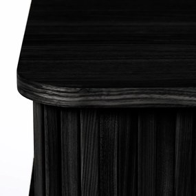 Zuiver Barbier Black Zwart Retro Nachtkastje - 45x45x59cm.