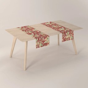 Dekoria Rechthoekige tafelloper, rood, 40 x 130 cm