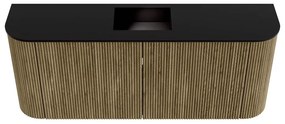 Mondiaz Joya 105cm toiletmeubel ronding links/rechts dusk met wastafel faye midden zonder kraangat urban