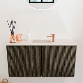 Mondiaz Joya DLux 80cm toiletmeubel shadow met wastafel faye midden 1 kraangat meli