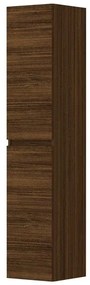 INK Badkamerkast - 35x37x169cm - 2 deuren - links en rechtsdraaiend - greeploos - houten keerlijst - MFC Koper eiken 1257410