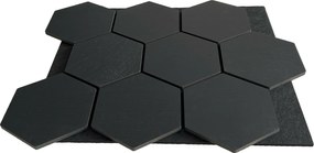 Hexagon Panel Zwart 81CM | Akoestisch | Wanddecor | Zeshoekig