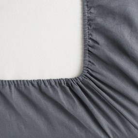 Hoeslaken in gewassen linnen, Elina voor dikke matras