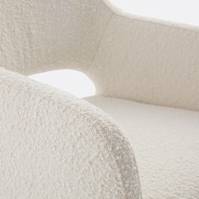Bureaufauteuil in bouclette stof, Esma