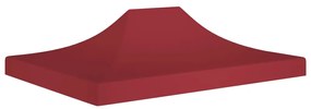 vidaXL Partytentdak 270 g/m² 4x3 m bordeauxrood