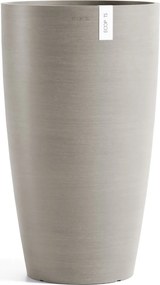 Ecopots bloempot Stockholm High 60- Rond - Taupe - Diameter 35 x H60 cm