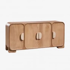 [*] Dressoir 160x45 Cm Van Mangohout En Travertijn Kivalina Travertijn - Mangohout - Sklum