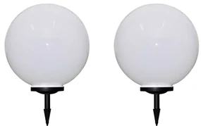 vidaXL Tuinpadlampen 2 st met grondpin LED 50 cm
