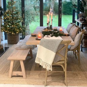 Rechthoekig vloerkleed in jute XXL, Aftas