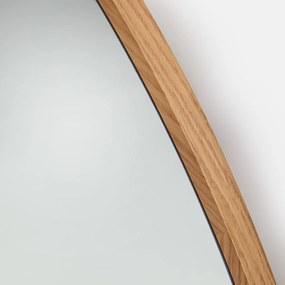 Grote ronde spiegel, eikenfineer, diameter 140 cm, IODUS