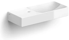 Clou Vale keramische fontein 45cm met kraangat links wit glans