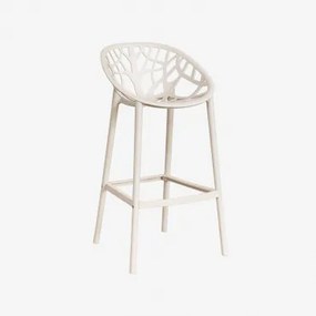 Ores Hoge Tuinstoel Van Polypropyleen Tapioca Beige & ↑75 Cm - Sklum