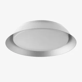 Led-plafondlamp In Methacrylaat En Metaal Dreville Wit - Sklum