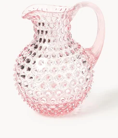 Mondgeblazen karaf Hobnail, 2 L