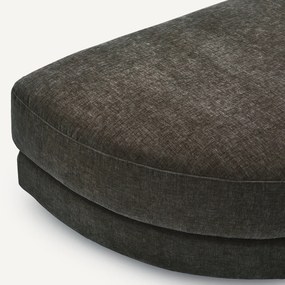 Modulaire voetensteun in chenille fluweel, TIBERIO