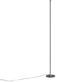 Design vloerlamp zwart incl. LED met touch dimmer - Clutch